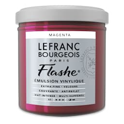 Lefranc & Bourgeois Flashe Vinyl Paint - Magenta, 125 ml, Jar