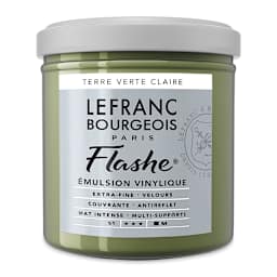 Lefranc & Bourgeois Flashe Vinyl Paint - Light Green Earth, 125 ml jar