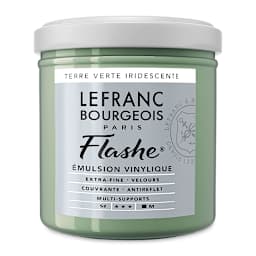 Lefranc & Bourgeois Flashe Vinyl Paint - Iridescent Green Earth, 125 ml jar