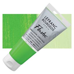 Lefranc & Bourgeois Flashe Vinyl Paint - Spring Green, 80 ml tube and swatch