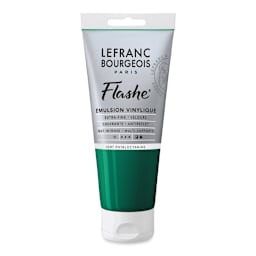 Lefranc & Bourgeois Flashe Vinyl Paint - Phthalocyanine Green, 80 ml