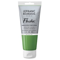 Lefranc & Bourgeois Flashe Vinyl Paint - Brilliant Green, 80 ml