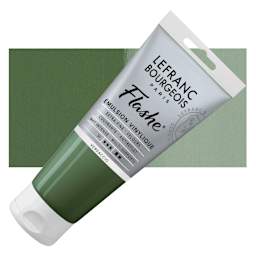 Lefranc & Bourgeois Flashe Vinyl Paint - Verdaccio, 80 ml tube and swatch
