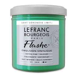 Lefranc & Bourgeois Flashe Vinyl Paint - Veronese Green Shade, 125 ml jar