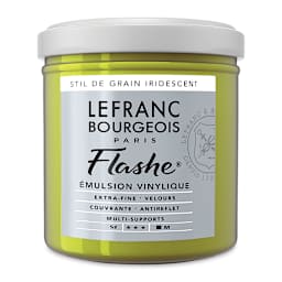 Lefranc & Bourgeois Flashe Vinyl Paint - Iridescent Stil de Grain Green, 125 ml jar