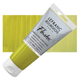 Lefranc & Bourgeois Flashe Vinyl Paint - Stil de Grain Green, 80 ml tube and swatch