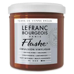 Lefranc & Bourgeois Flashe Vinyl Paint - Burnt Sienna, 125 ml jar