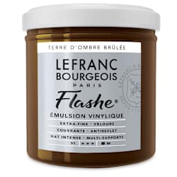 Lefranc & Bourgeois Flashe Vinyl Paint - Burnt Umber, 125 ml jar