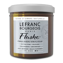 Lefranc & Bourgeois Flashe Vinyl Paint - Raw Umber, 125 ml jar