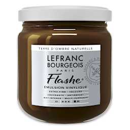 Lefranc & Bourgeois Flashe Vinyl Paint - Raw Umber, 400 ml jar