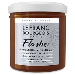 Lefranc & Bourgeois Flashe Vinyl Paint - 125 ml, Iridescent Copper