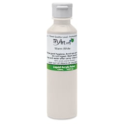 Tri-Art Liquid Artist Acrylics - Warm White, 120 ml bottle