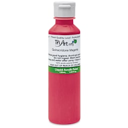 Tri-Art Liquid Artist Acrylics - Quinacridone Magenta, 120 ml bottle