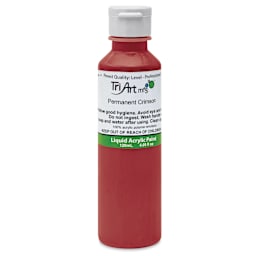 Tri-Art Liquid Artist Acrylics - Permanent Crimson, 120 ml bottle