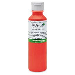 Tri-Art Liquid Artist Acrylics - Pyrrole Red Light, 120 ml bottle