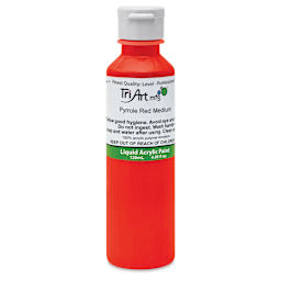 Tri-Art Liquid Artist Acrylics - Pyrrole Red Medium, 120 ml bottle