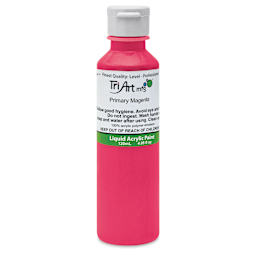 Tri-Art Liquid Artist Acrylics - Primary Magenta, 120 ml bottle