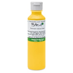 Tri-Art Liquid Artist Acrylics - Bismuth Yellow Deep, 120 ml bottle