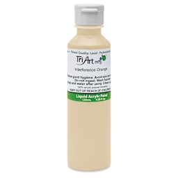 Tri-Art Liquid Artist Acrylics - Interference Orange, 120 ml bottle