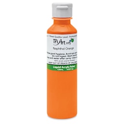 Tri-Art Liquid Artist Acrylics - Naphthol Orange, 120 ml bottle