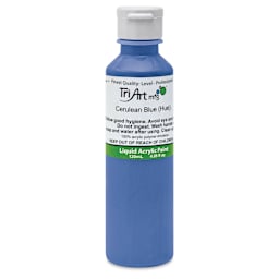 Tri-Art Liquid Artist Acrylics - Cerulean Blue Hue, 120 ml bottle