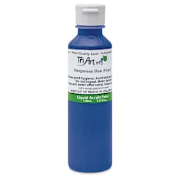 Tri-Art Liquid Artist Acrylics - Manganese Blue Hue, 120 ml bottle