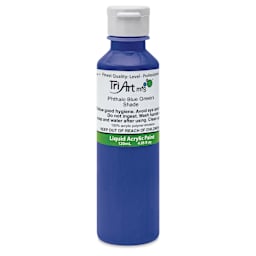 Tri-Art Liquid Artist Acrylics - Phthalo Blue Green Shade, 120 ml bottle