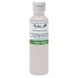 Tri-Art Liquid Artist Acrylics - Interference Blue, 120 ml bottle