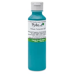 Tri-Art Liquid Artist Acrylics - Phthalo Turquoise Light, 120 ml bottle