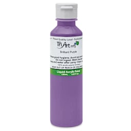 Tri-Art Liquid Artist Acrylics - Brilliant Purple, 120 ml bottle
