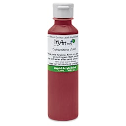 Tri-Art Liquid Artist Acrylics - Quinacridone Violet, 120 ml bottle