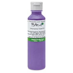 Tri-Art Liquid Artist Acrylics - Ultramarine Violet Red Shade, 120 ml bottle
