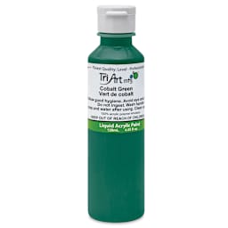 Tri-Art Liquid Artist Acrylics - Cobalt Green, 120 ml bottle