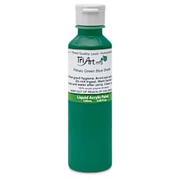 Tri-Art Liquid Artist Acrylics - Phthalo Green, 120 ml bottle