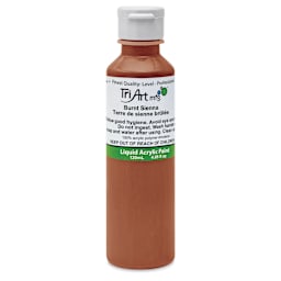 Tri-Art Liquid Artist Acrylics - Burnt Sienna, 120 ml bottle