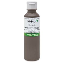 Tri-Art Liquid Artist Acrylics - Raw Umber, 120 ml bottle