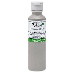 Tri-Art Liquid Artist Acrylics - Iridescent Silver, 120 ml bottle