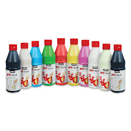 Pebeo Arti' Stick Window Color  - Teacher's Kit (10 included 500 ml bottles)