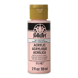 FolkArt Matte Acrylic Paint - Conch Shell, 2 oz, Bottle (Front)