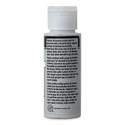 FolkArt Matte Acrylic Paint - Pale Gray, 2 oz, Bottle (Back)
