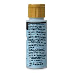 FolkArt Matte Acrylic Paint - Light Blue, 2 oz, Bottle (Back)