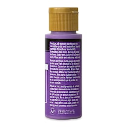 FolkArt Matte Acrylic Paint - Lavender, 2 oz, Bottle (Back)