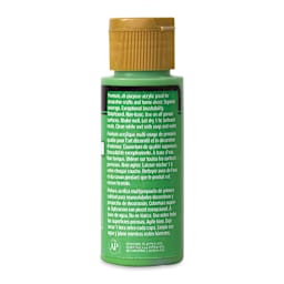 FolkArt Matte Acrylic Paint - Lime Green, 2 oz, Bottle (Back)
