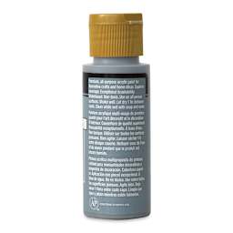 FolkArt Matte Acrylic Paint - Silver Marlin, 2 oz, Bottle (Back)
