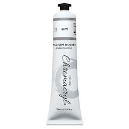 Chromacryl Students' Acrylics - White, 2.5 oz tube