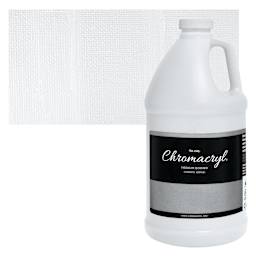 Chromacryl Students' Acrylic - Blockout White, 1/2 Gallon and swatch