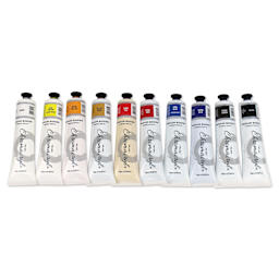 Chromacryl Students' Acrylic Paints - Set of 10, Assorted Colors, 2.5 oz
