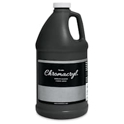 Chromacryl Students' Acrylics - Black, 64 oz bottle