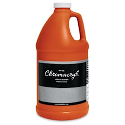 Chromacryl Students' Acrylics - Vermilion, 64 oz bottle
