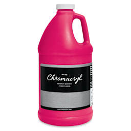 Chromacryl Students' Acrylics - Neon Pink, 64 oz bottle